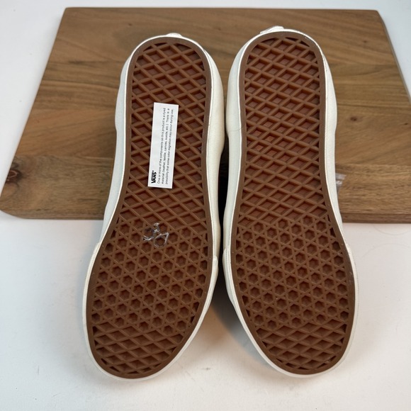 New Womens Vans Sk8 Hi Glazed Ginger Brown Leather Plaid Sneakers Size 8.5 NWOB - Picture 7 of 8